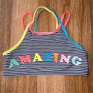 Cat & Jack Youth Kids Little Girls Amazing Striped Bikini Swimsuit Top